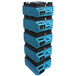 A stack of blue and black XPOWER X-3400A air purifier boxes.