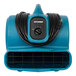 A close up of a blue XPOWER air blower with a black cord.