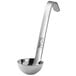 A Vollrath stainless steel ladle with a short handle.