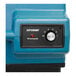 The blue XPOWER air scrubber with a switch.