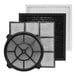 A group of air filters for the XPOWER X-3580 Professional Air Scrubber.