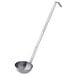 A Vollrath stainless steel ladle with a long handle.