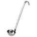 A Vollrath stainless steel ladle with a long handle and bowl.