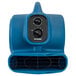 A blue XPOWER air blower with black knobs.