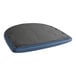 A navy vinyl seat cushion for a Lancaster Table & Seating side chair.