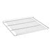 A white coated wire shelf for Galaxy GDN-5 series merchandisers.