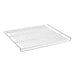A white coated wire shelf for GDN-5 series merchandisers.