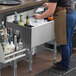 a close up of a brown apron