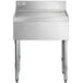 A Regency stainless steel underbar drainboard with legs.