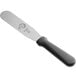 A Mercer Culinary baking / icing spatula with a black plastic handle and silver blade.