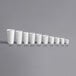 a row of white cups