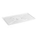 A rectangular flat white night cover designed for ice cream dipping cabinets.
