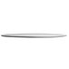 A Vollrath coupe aluminum pizza pan with a curved edge.