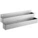 A Regency stainless steel double tier speed rail on a counter.