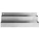 A Regency stainless steel double tier speed rail on a counter.