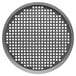 A Vollrath Mega Perforated Hard Coat Aluminum Pizza Pan with holes.