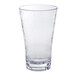 a clear glass with a textured surface