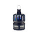 A black and blue Dynatrap flying insect trap with a black handle.