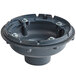A white Zurn cast iron roof drain body with screws.