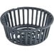 A Zurn cast iron dome strainer with a black metal basket and handle.