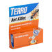 An orange Terro ant killer box with white and blue text and an image of an ant.