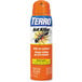 An orange container of Terro ant killer spray.