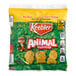 A KEEBLER bag of animal crackers with text and animal shapes.