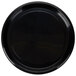 Fineline Platter Pleasers 7810TF PET Plastic Black Thermoform 18 inch Catering Tray - 25/Case
