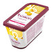 A rectangular container of Les Vergers Boiron Lemon 100% Fruit Puree.
