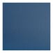 A navy blue vinyl padded seat for a Lancaster Table & Seating ladder back bar stool.