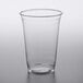 A Fabri-Kal Greenware clear plastic cup with a lid.