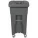 a black plastic container with a white lid