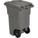 A Toter grey rectangular wheeled secure document management cart with padlock lid.