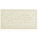 A white rectangular Guittard High Sierra White Chocolate bar with brown text.