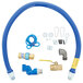 Dormont 1675KITS48 Deluxe SnapFast® 48 inch Gas Connector Kit with Swivel MAX®, Elbow, and Restraining Cable - 3/4 inch Diameter