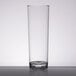 A clear GET Roc N' Roll plastic Collins glass on a white surface.