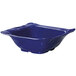 a blue bowl with a white background