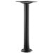 A Lancaster Table & Seating Excalibur black metal bolt down table base with a 4" counter height column.