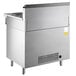 a large stainless steel stove
