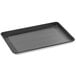A black Vollrath Wear-Ever half size bun pan with perforated metal mesh.
