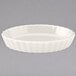 Hall China 8530AWHA Ivory (American White) 6.5 oz. Fluted Souffle / Creme Brulee Dish - 24/Case