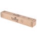 A brown chipboard box with black text reading "Bare by Solo" containing white paper cone cups.