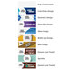 A white square with black text reading "Avantco GDS-47-HC" over a group of different colored banners.