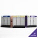 An Avantco merchandising refrigerator with glass doors.
