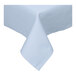 A light blue Intedge tablecloth with a folded edge.