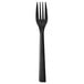 A black Eco-Products plastic fork.