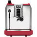 A red and black Nuova Simonelli Oscar II professional espresso machine.