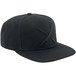 Mercer Culinary Black 6-Panel Snapback Hat with Large Black Logo