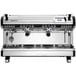 a silver espresso machine