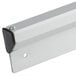 An American Metalcraft aluminum wall mounted ticket holder bar with black screws.